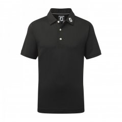 Footjoy Pique Solid Polo Shirt Juniors Black