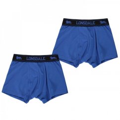Lonsdale 2 Pack Trunk Shorts Junior Boys Blue