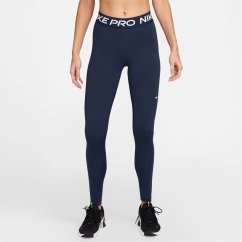 Nike Pro Women's Mid-Rise Mesh-Panelled Leggings Midnight Navy
