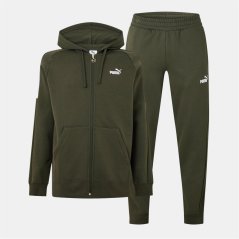Puma Men's Fleece Tracksuit Khaki Green