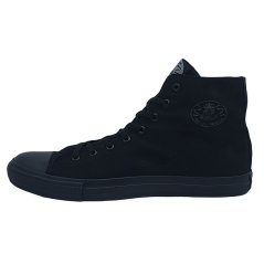 Dunlop Mens Canvas High Top Trainers Black/Black