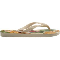 Havaianas Women's Top Print Flip Flops Beige