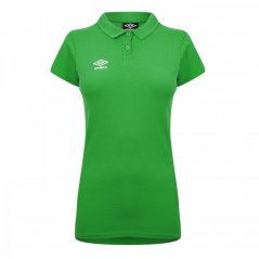 Umbro Women's Club Essential Polo Emerald/White