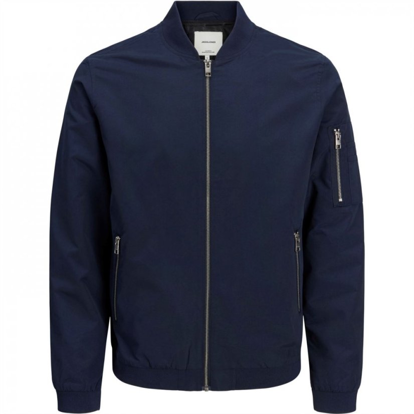 Jack and Jones Rush Bomber Jacket Men's Navy Blazer