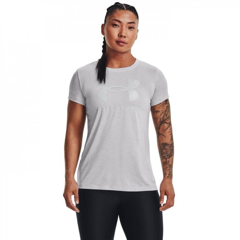 Under Armour Armour Ua Tech Twist Bl Gel Ssc Gym Top Womens Grey