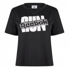 Reebok Run Graphic dámské tričko Nghblk