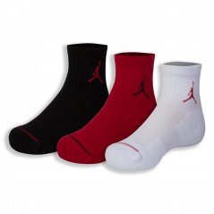 Air Jordan Jumpman 3 Pack Quarter Socks Infants Gym Red