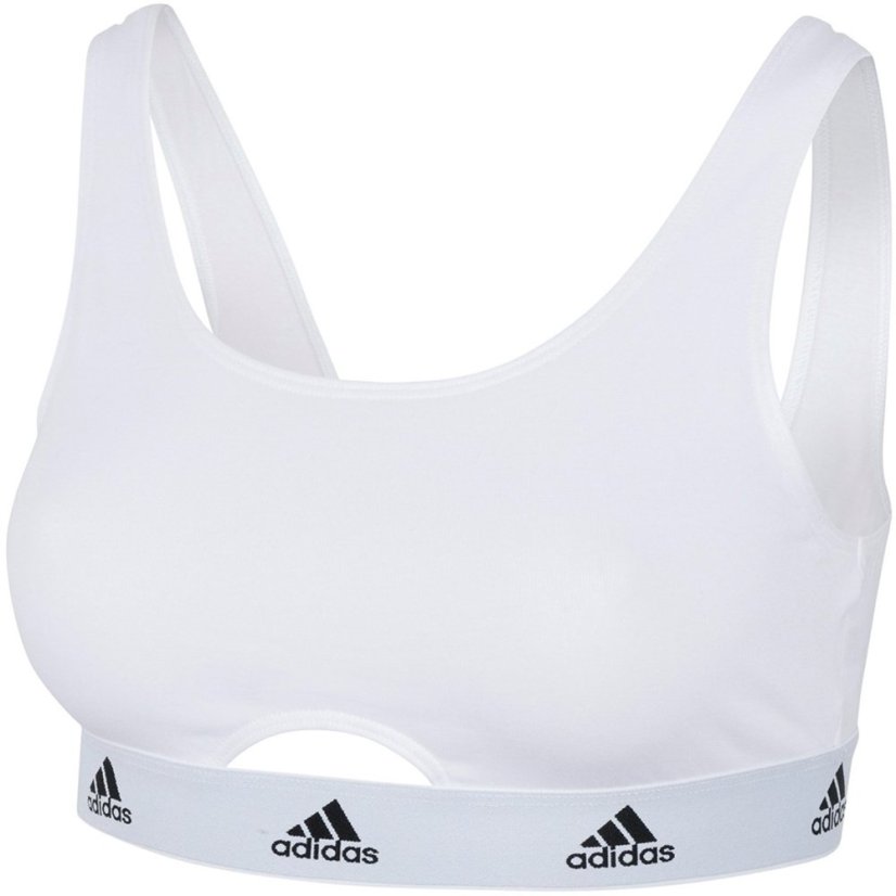 adidas Active Comfort Cotton Scoop Bralette White