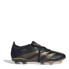 adidas Predator League Fold-Over Tongue Firm Ground Football Boots Black/Gold