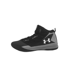 Under Armour Jet Mid Tops Basketball Trainers Mens Black/Grey