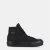 SoulCal Canvas High Top Platform Trainers Womens Black/Black