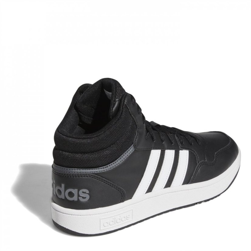 adidas adidas Hoops 3.0 Mid Classic Vintage Shoes Mens Black/White