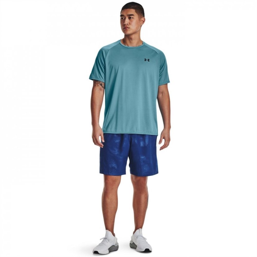 Under Armour Woven Emboss Gym pánske šortky Blue