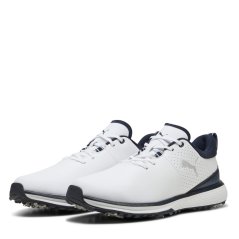 Puma Men's Fusion Grip ST Spiked Golf Shoes White- Silver