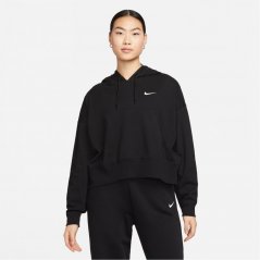 Nike Sportswear Women's Oversized Jersey Pullover Hoodie Blk/Wht