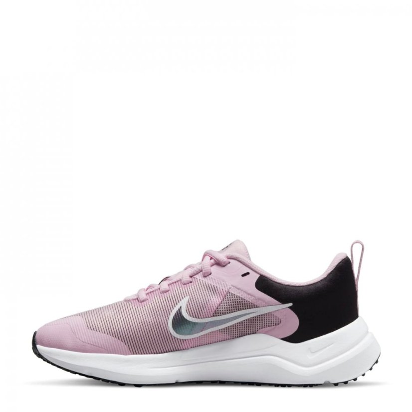 Nike Downshifter 12 Big Kids' Road Running Shoes Pink/Grey/Black