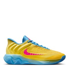 Nike Giannis Immortality 4 Basketball Trainers Adults Yellow/Pink