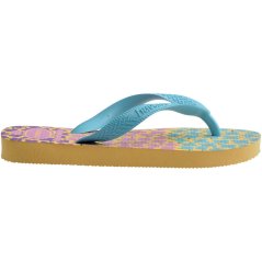 Havaianas Hav. Kids Flores Beige 27/28 Flip Flops Unisex Yellowblue