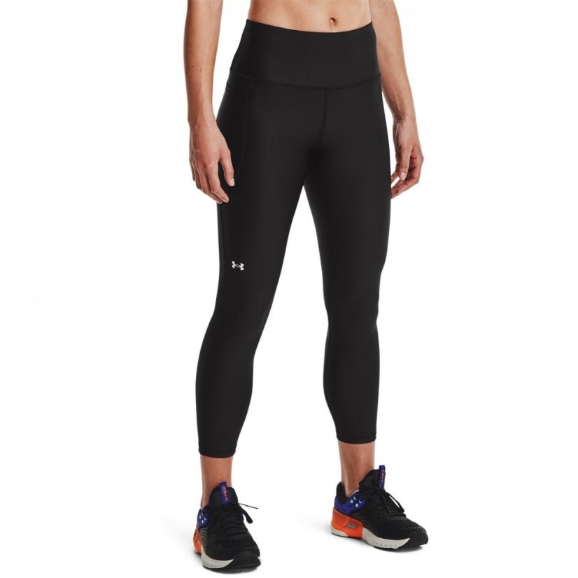 Under Armour Tech No-Slip Waistband Ankle Leggings Womens Black
