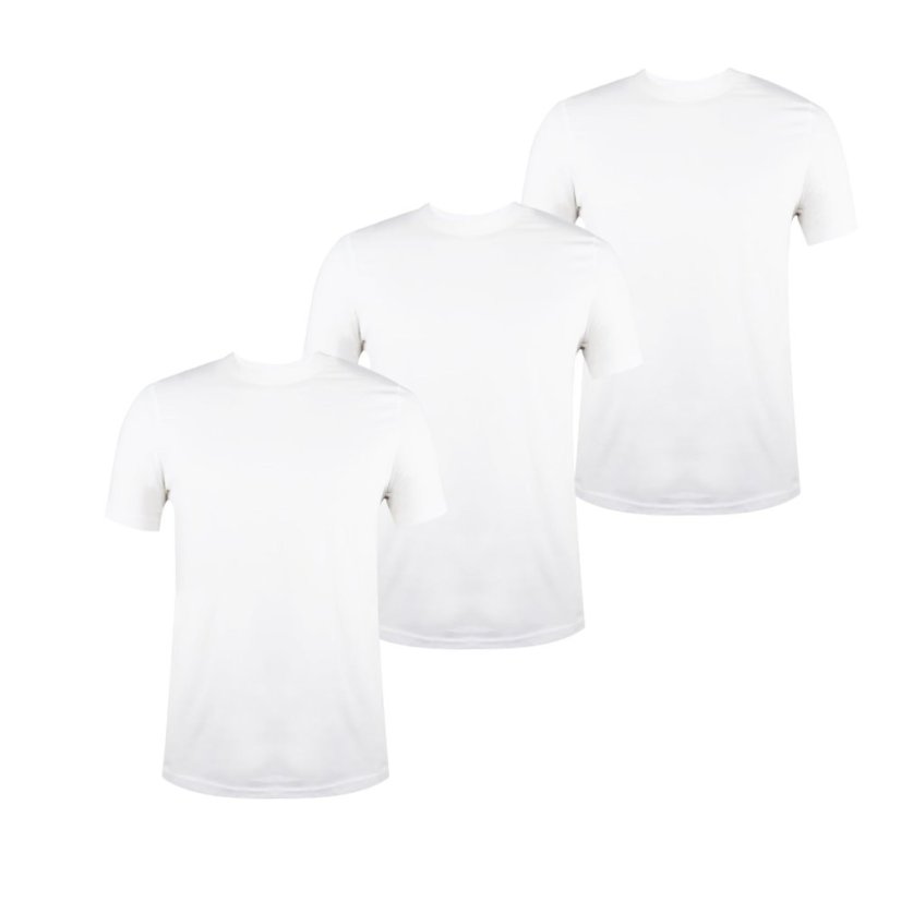 Donnay 3 Pack T Shirts Mens White