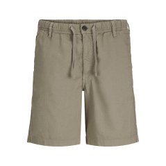 Jack and Jones Men's Junior Linen Chino Shorts Dusty Olive