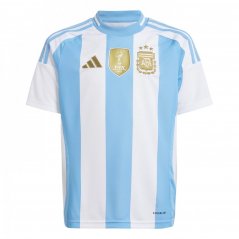 adidas Argentina Home Shirt 2024 Juniors White/Blue