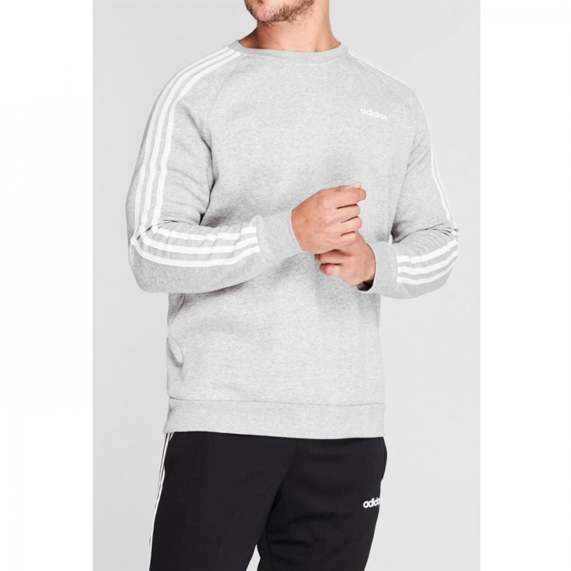 adidas Studio Lounge 3-Stripes Sweatshirt Wome Med Grey