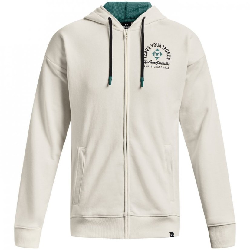 Under Armour Armour Project Rock Legacy Zipped pánská mikina White