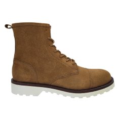 Firetrap Men's Wiland Suede Ankle Hiker Rugged Boots Tan