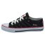 Lee Cooper Denim Junior Canvas Trainers Black