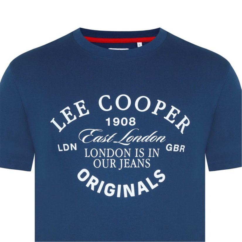 Lee Cooper pánske tričko Vintage Blue