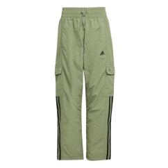 adidas Unisex Kids Cargo Trousers Green/Black