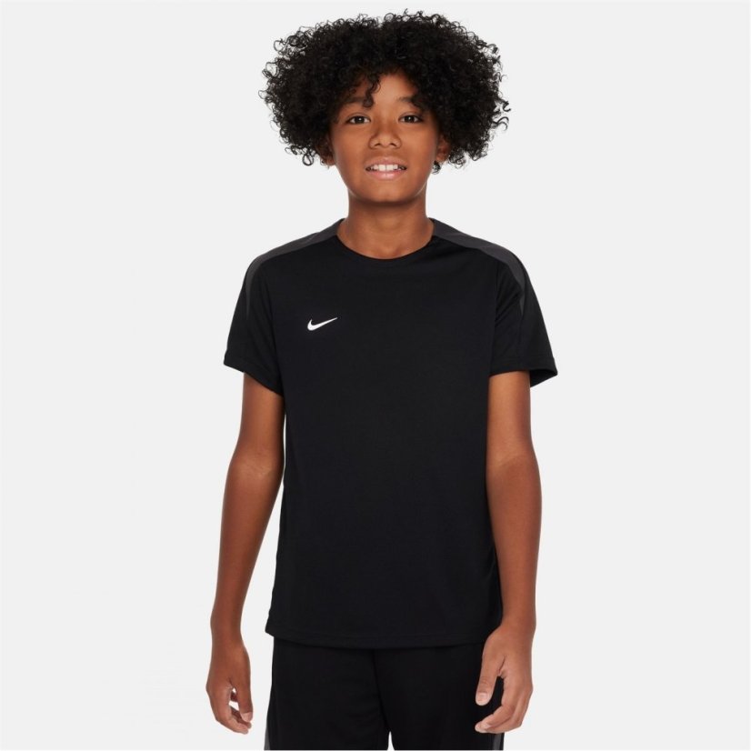 Nike Strike Dri-FIT Short-Sleeve Global Football Top Juniors Black/White