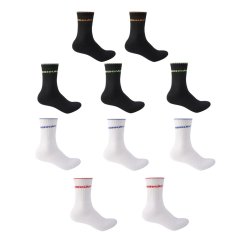 Donnay 10 Pack Quarter Socks Plus Size 12+ Bright Asst