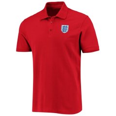 FA England Small Crest Polo Shirt Adults Red