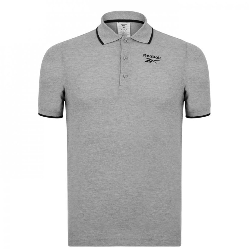 Reebok Identity Piqu¿ Polo Shirt Mens Grey Hthr