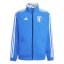 adidas Kids' Anthem Italy Away Long Sleeve 2023 Anorak Blue