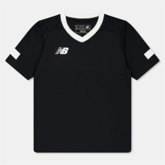 New Balance Kids' Short-Sleeve Cricket Shirt Black