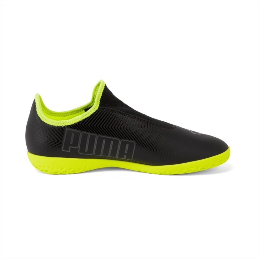 Puma Men's Finesse Indoor Football Boots Black/FluYellow