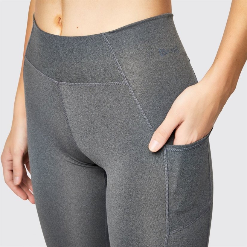 USA Pro Mid Rise Leggings Charcoal Marl