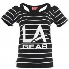 LA Gear Multi Layer dámské tričko Black