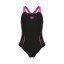 Arena Girls Poseidonia Swim Pro Back Swimsuit Black/Pink