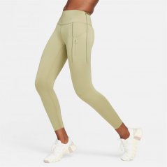Nike Dri-FIT Go Women's Firm-Support Mid-Rise 7/8 Leggings with Pockets Olive/Black
