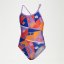 Speedo Girls Allover Digital Vback Multi