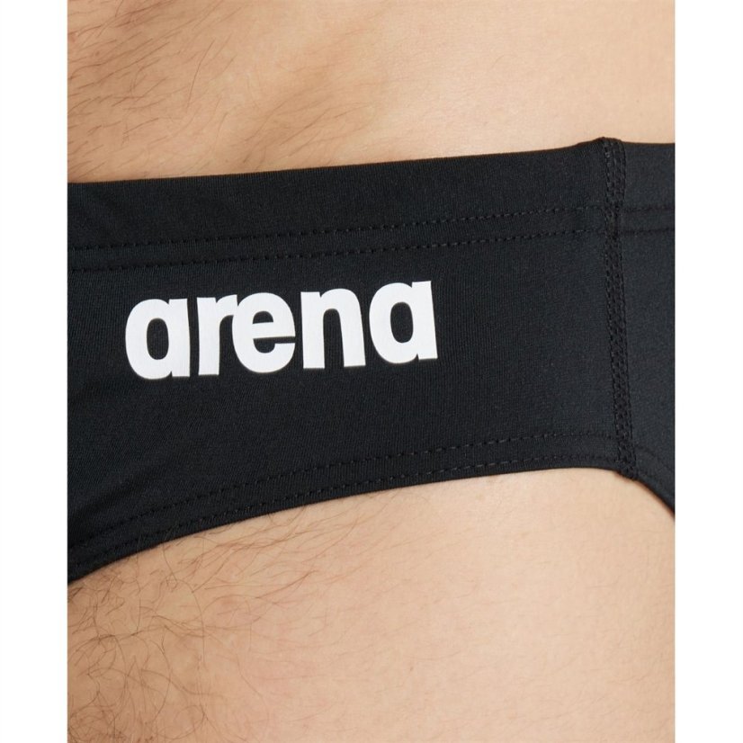 Arena Swim Brief Solid Black White