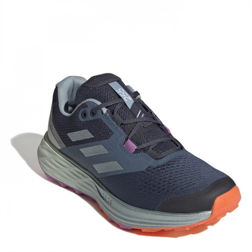 adidas Terrex Two Flow Trail Running Shoes Womens Steel/Gry/Lilac