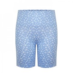 Miso High Waisted Cycling Shorts Ladies Blue Ditsy