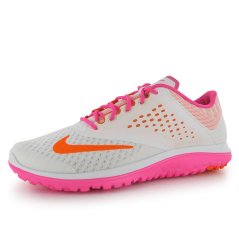 Nike FS Lite Run 2 Running Shoes Ladies White/Orange/Pink
