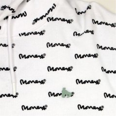 Money Men's Micro Signature Hoodie White