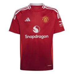 adidas Manchester United Home Shirt 2024 2025 Juniors Red